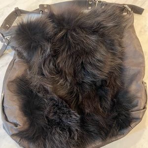Fox fur bag